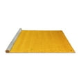 thumbnail image 2 of Ahgly Company Machine Washable Indoor Square Abstract Yellow Contemporary Area Rugs, 8' Square, 2 of 4