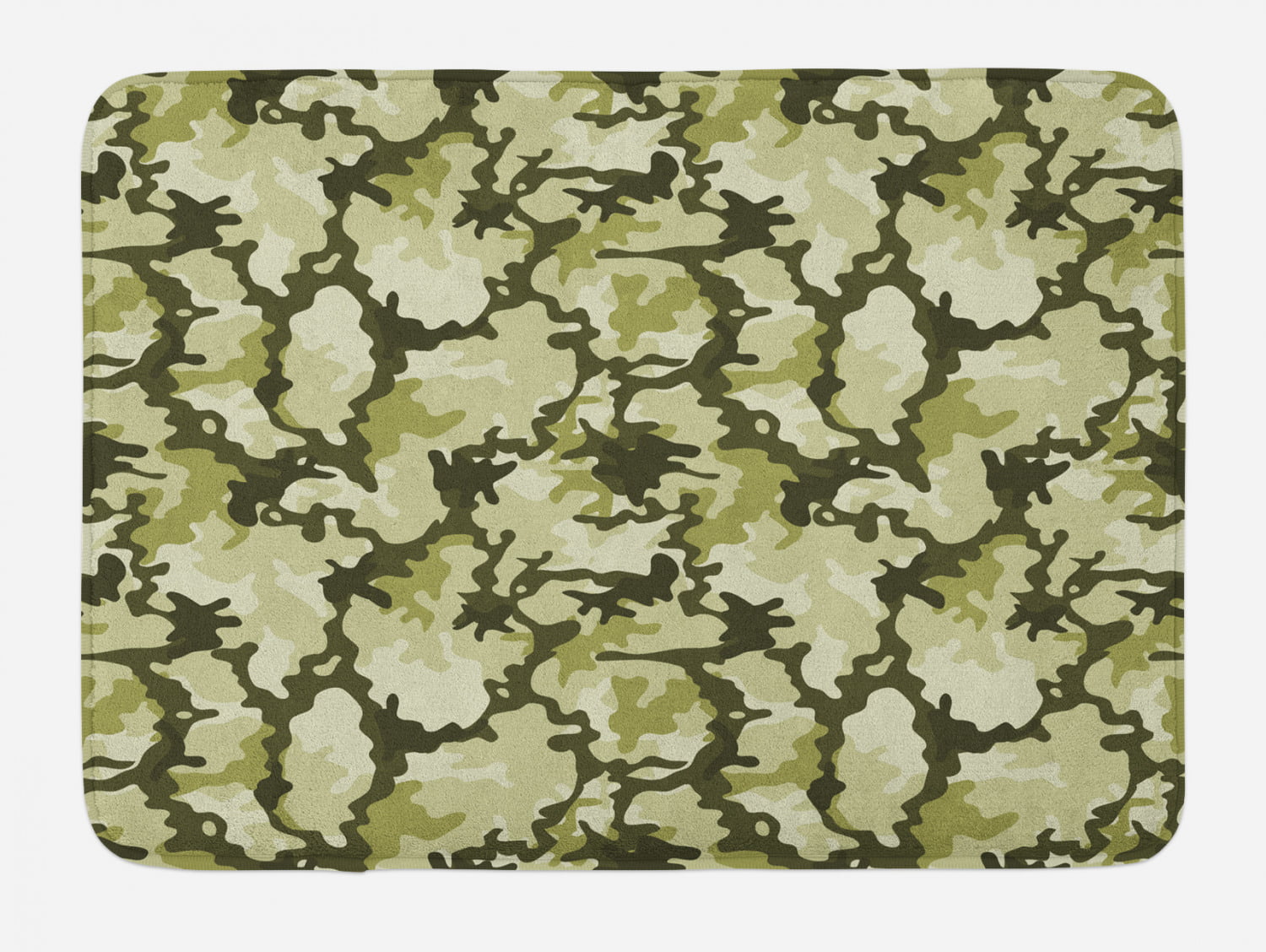 Woodland/camouflage Design Soft Memory Foam Bath Mat/rug Non-skid 