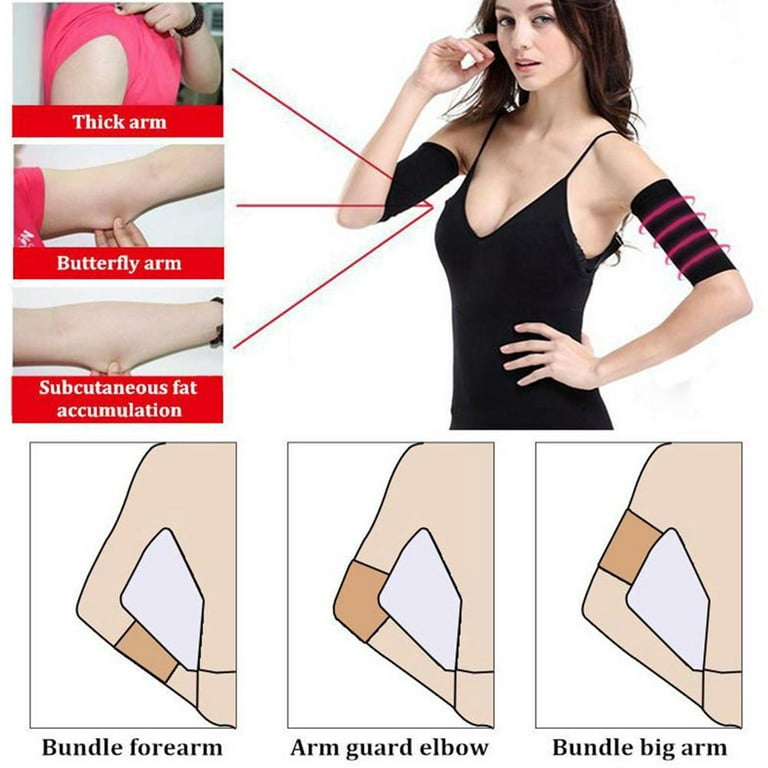 Slimming Arm Shaper Thigh Slimmers Set Elastic Compression Arm Shapers  Upper Arm Sleeve Slimming Thigh Sleeves Wrap Slim 