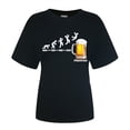thumbnail image 3 of HUITKMM Oversized Tshirt Women Women's Fashionable and Casual Round Neck Festival Printed Short Sleeved T Shirt Top 3779, 3 of 3