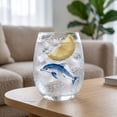 thumbnail image 6 of Artisanal Blue Ringed Octopus Glassware, 3D Octopuses Stemless Wine Glasses, Handcrafted Marine Animal Bar Glass(Crab), 6 of 8