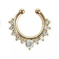 thumbnail image 1 of CHUANK Fake Unisex Septum Clicker Nose Ring Non Piercing Hanger Clip On Delicate Jewelry 1X S-Multicolor #12-40 pcs/box, 1 of 9