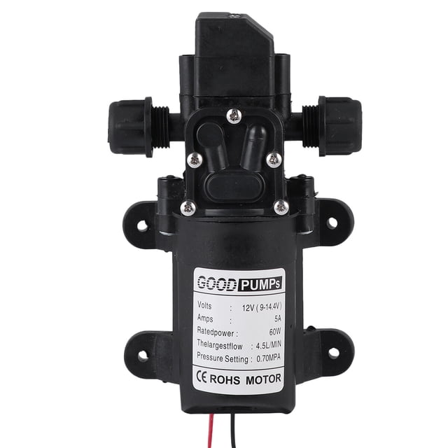 EeaseCA 12V 60W Automatic Diaphragm Pump Mini Electric Car Washing Pump Water Pump