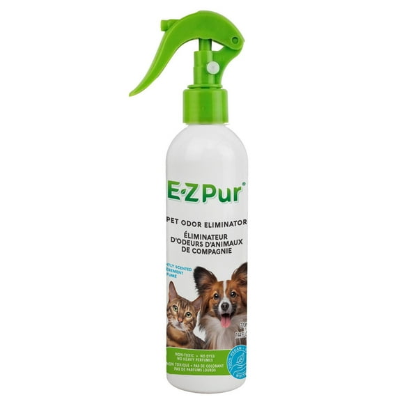 Éliminateur d'odeurs d'animaux de compagnie E-Z Pur, 220 ml, Neutralisation rapide et contrôle des odeurs pour chats et chiens. E-Z Pur Éliminateur d'odeurs, 220 ml