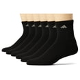 thumbnail image 1 of Calcetines Adidas Athletic Cushioned Quarter, paquete de 6, para hombre, 1 of 1