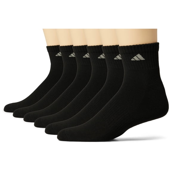 Calcetines Adidas Athletic Cushioned Quarter, paquete de 6, para hombre