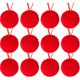 thumbnail image 3 of 12 bolas de peluche de Navidad de 6 cm para colgar en el árbol de Navidad, adornos para el hogar, regalos de Año Nuevo 2025, 3 of 4