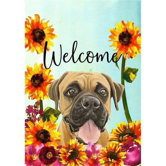 Best of Breed HH631251 Boxer Uncropped Best of Breed HHS Welcome Garden Flag