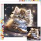 thumbnail image 1 of Con Cuentas Cuadradas 5D DIY Kit Gato Del 35x35cm, 1 of 9