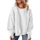 thumbnail image 1 of Suéter de Cuello Redondo para Mujer, Holgado, de Lana de Cordero, Informal, Versátil, de Larga, para Otoño e Invierno. L, 1 of 8