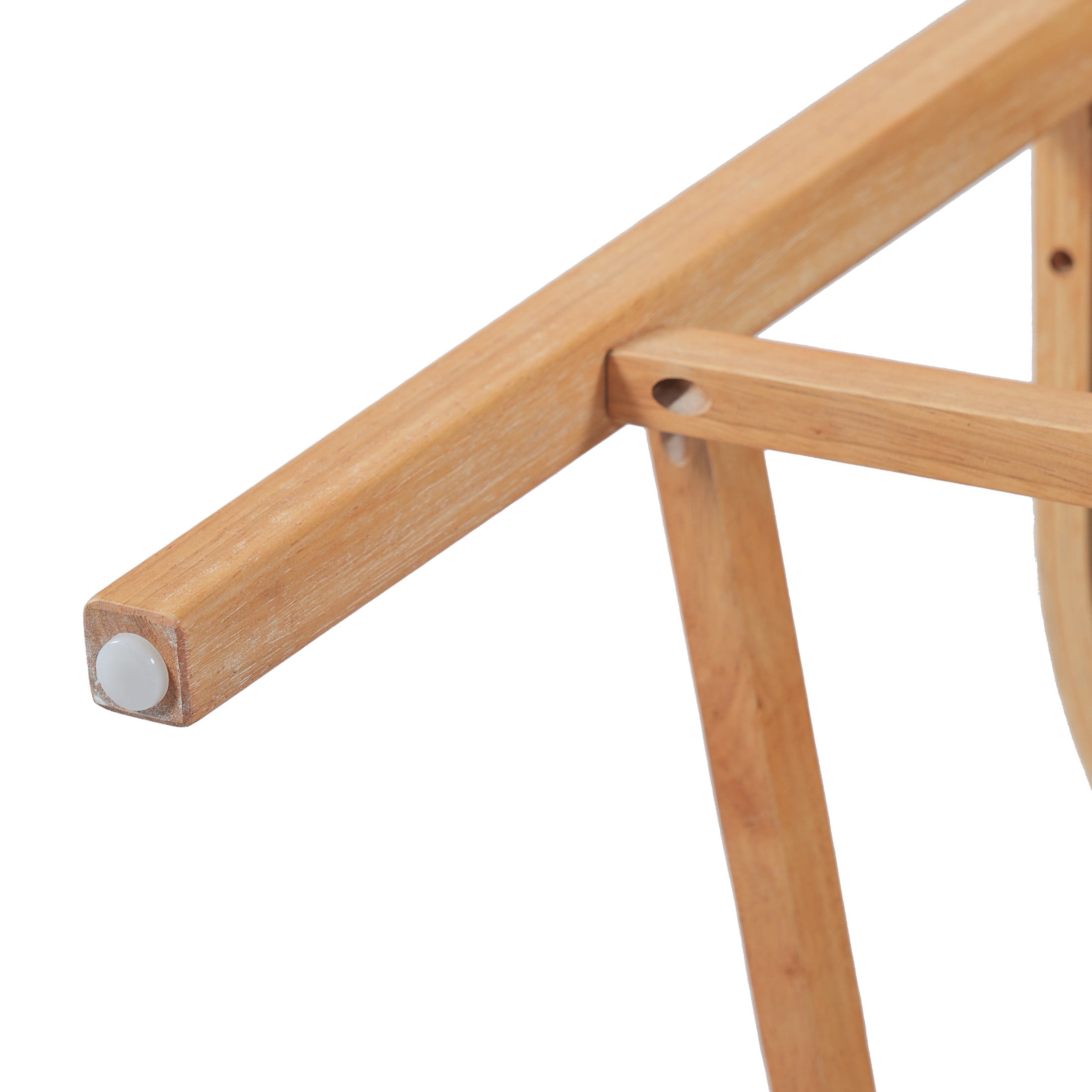Christopher Knight Home Mid-Century Wood Counter Stools with Curved Arms, Natural+Beige, Set of 2