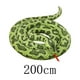 thumbnail image 4 of Juguete de serpiente larga con lenguas rojas, almohada de serpiente, muñeco de peluche de serpiente larga Verde 200cm, 4 of 9