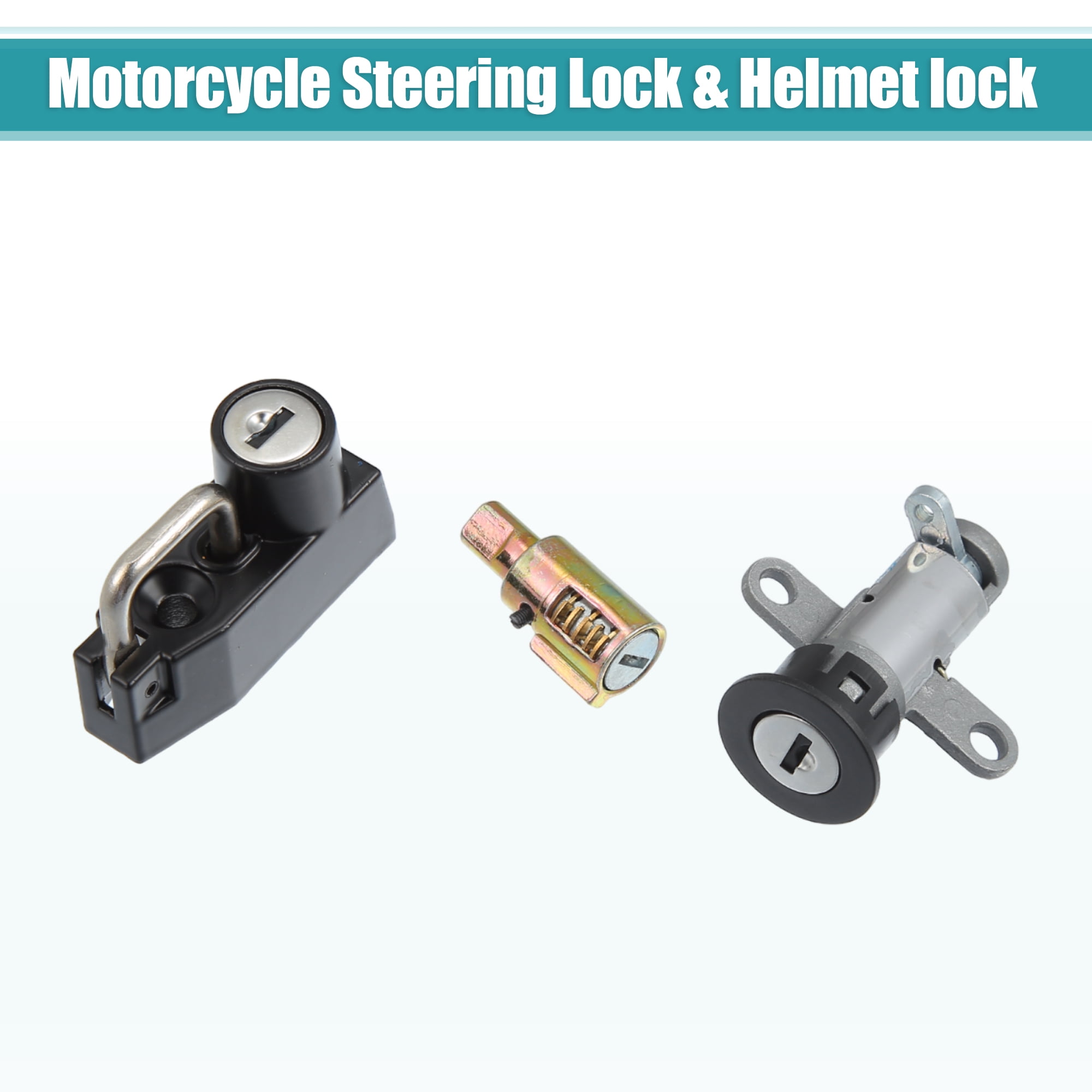 Unique Bargains Motorcycle Ignition Switch Cylinder Set for Yamaha XV250 XV125 VIRAGO