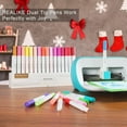 thumbnail image 2 of REALIKE Dual Tip Pens Compatible with Cricut Joy/Xtra Accessories Tools Dual Tip Marker Pens Set of 48 Pack Assorted Writing Drawing Fine Point Pen (0.4 Tip & 1.0 Tip), 2 of 6