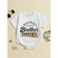 thumbnail image 5 of Mevireiy Infant Baby Boy Baseball Romper Letter Print Short Sleeve Jumpsuit Onesie Bodysuit, 5 of 9