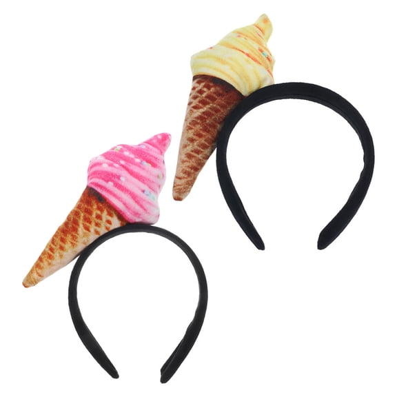 WHAMVOX  2 PCS Cosplay Hair Band Ice Cream Headband Hoop Woman