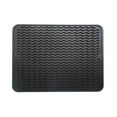 thumbnail image 4 of Estera de silicona para secar platos, escurridor de platos, resistente, compacta, fácil de limpiar, almohadilla de secado higiénica para revestimiento negro, 4 of 10