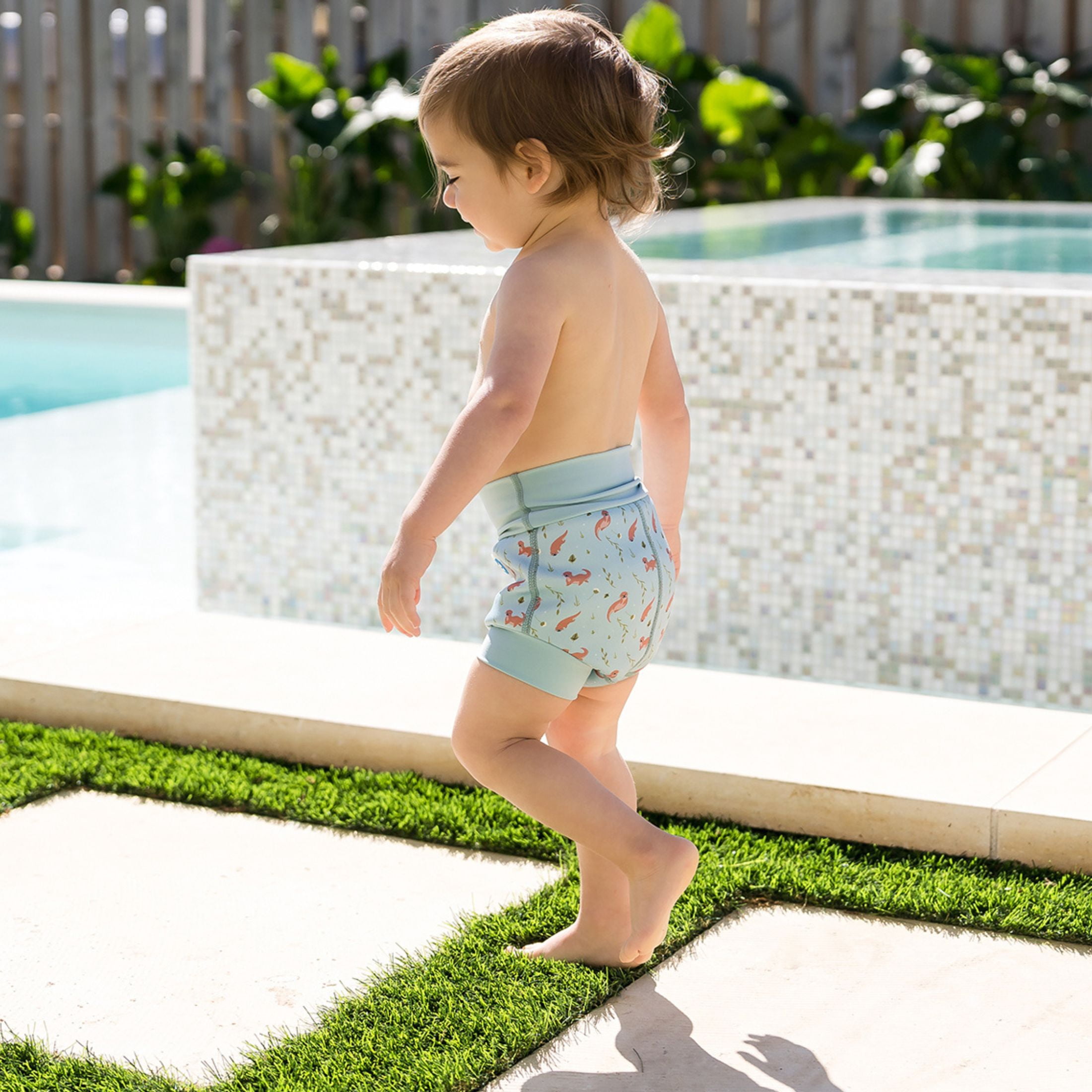 Splash About Happy Nappy Duo™ Reusable Swim Diaper, Playful Otters, 12-24 Months