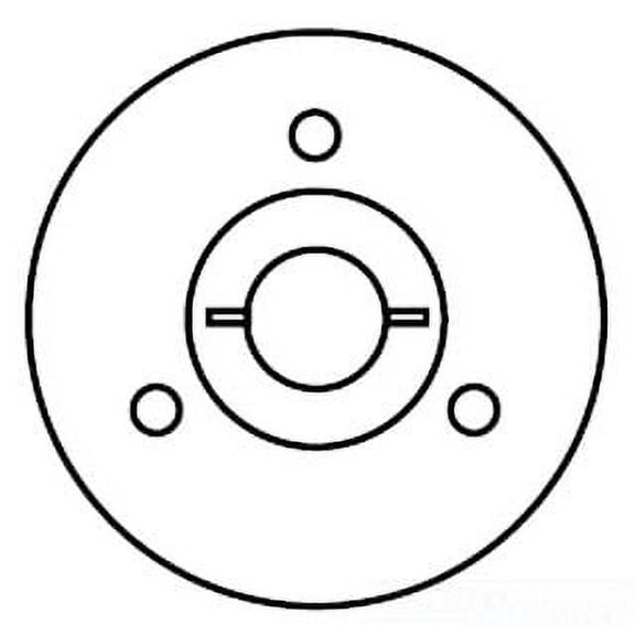 Hubbell S2530, Floor Box Cover, F-Box Cvr, Rnd (2-1/8""X 3/4""), Brs, 1 PC