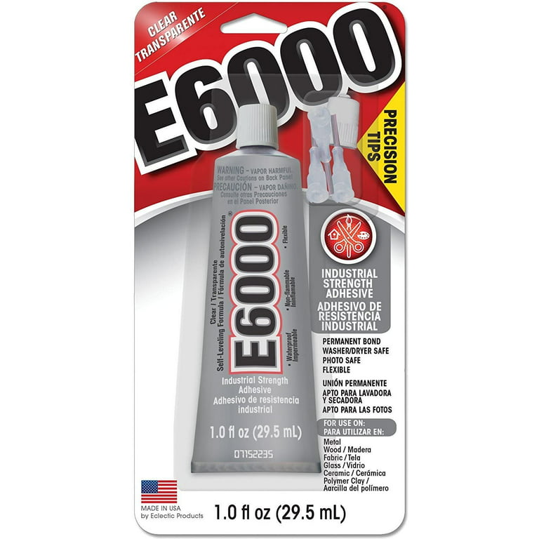 E6000 1-Ounce Tube with Precision Tips Industrial Strength