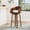 Dark Brown UDBRN, variant on 30 Dark Brown Bar Stools Set of 1, Mid-Century Modern Wood Frame with Faux Leather Seat, Swivel Barstool for Kitchen Counter Island, Walnut Veneer & Footrest