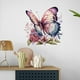 thumbnail image 5 of Calcomanías de pared de mariposas y flores, decoración de pared, pegatinas de pared florales decorativas extraíbles modernas para dormitorio, sofá, te, 5 of 9