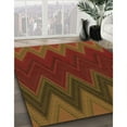 thumbnail image 2 of Ahgly Company Indoor Square Patterned Mahogany Brown Area Rugs, 8' Square, 2 of 6