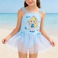 thumbnail image 1 of Trajes de baño para mujer, trajes de baño para mujer y niña, traje de baño de malla con mangas estampadas y bragueta, mono de verano para niños, falda de natación, traje de baño de poliéster para niña, 1 of 5
