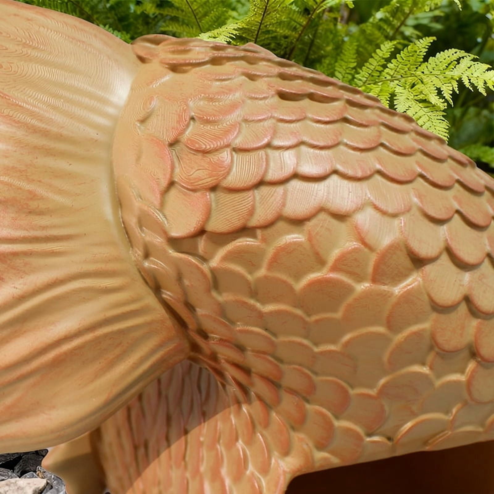 Unbranded 11 Inch Koi Fish Garden Statues, Weatherproof