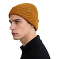 thumbnail image 4 of Women's Waffle Knit Beanie, Solid Color Rolled Brim Slouchy Hat, Thickened Winter Warm Cuffed Hat for Outdoor, Casual Daily Wear and Gift Coffee, 4 of 7