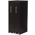 thumbnail image 1 of Baxton Studio Lindo Armoire de Rangement Multimédia à 2 Portes Coulissantes, Brun, 1 of 6