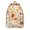 Romantic Floral, variant on Geometric Trippy Mandala School Backpack for Women, Bohemian Pattern Travel Bag with Relaxation Meditation Vibe, Vintage Canvas Daypack