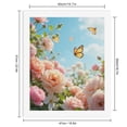 thumbnail image 2 of Paint By Numbers Kit for Adults Beginner - Butterfly Garden Blush Blooms Sky DIY Canvas Painting Kits for Adults, Frameless Paint By Number for Adults for Home Wall Decor 16x20 Inch, 2 of 7