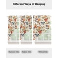 thumbnail image 3 of Spring Floral Swag Valances for Windows, Colorful Vintage Botanical Butterfly Rod Pocket Sheer Valances for Large Windows, Swag Toppers Light Filtering for Kitchen Living Room 2 Panels 36''x63'', 3 of 5