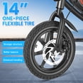 thumbnail image 4 of Gocio 14" Electric Bike for Adults, Foldable Electric Bicycles with 48V/7.8Ah Battery for Teens, Peak 500W City Commuter Cruiser Women Ebikes,E bike One-Piece Tire UL2849 Certified, 4 of 11