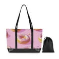 thumbnail image 7 of FORMRS Canvas Laptop Tote Bag for Women with 15.6" Computer Compartments Shoulder Handbag, Cartoon Doughnuts, 7 of 7