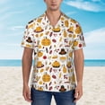 thumbnail image 4 of Daiia Thanksgiving Hawaiian Shirt for Men Gentle Cotton Regular Short Sleeve Casual-Small, 4 of 9