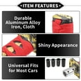 thumbnail image 4 of Kit de pomo de cambio de marchas Unique Bargains, 15 cm con 4 adaptadores para vehículos automáticos y manuales de aleación de aluminio rojo, 4 of 7
