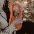 thumbnail image 2 of Lyre Harp VANPHY Lyre Harp 7 Strings Mahogany Body Metal String for Beginner Harps Classical Style Harp Instrument with Tuning Wr, 2 of 7