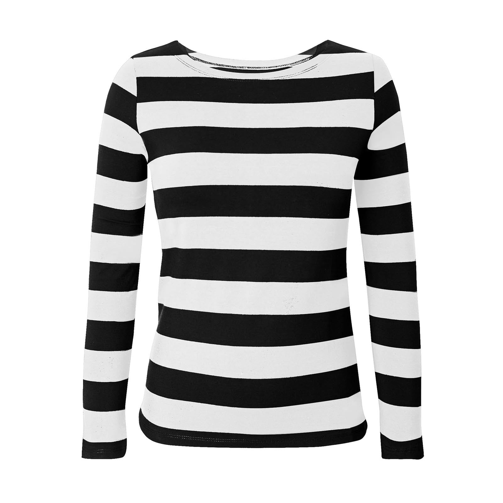 GA WEIHUA Oversized Striped Color Block Tops for Womens