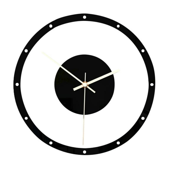 Vikakiooze Home Decor Nordic Style Wall Clock Silent Transparent Acrylic Clock Home Living Room