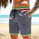 thumbnail image 1 of WILLBEST Pantalones Cortos Casuales para Hombre, para Uso Diario, Ocio y Compras, Diseño Elegante con Estampado de Letras, Tejido Elástico Cómodo para Los Días de Verano., 1 of 4