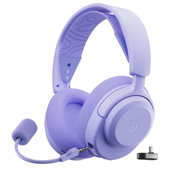 SteelSeries Arctis Nova 3P Wireless Multi-Platform Gaming Headset — Mobile App Control — 40 HR Battery — 2.4GHz/Bluetooth — PS5, PS4, PC, Switch, Mobile — Lavender