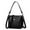 Black, variant on Women's Crossbody Tote Bag - PU Leather Work Purse & Travel Satchel, Giftable Shoulder Handbag