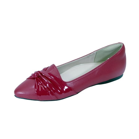 

Whitney (FT6045) Women Wide Width Pointed Toe Flats RED 10.5
