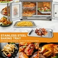 thumbnail image 5 of GWY Air Fryer Tray for Dual Zone 360 Air Fryer Oven 25 QT Extra Large, 11.5''×6.7'' Stainless Steel Air Fryer Accessories Grill Pan Grill Plate Crisper Plate Replacement Parts Rack 2-Piece, 5 of 7