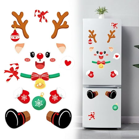 

Christmas Sale Stickers Christmas Refrigerator Magnet Set Christmas Decoration Refrigerator Snowman. Santa . . Refrigerator Magnet Home Decor. by BnGAJN