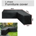 thumbnail image 5 of Outdoor Furniture Protector, Heavy Duty Couch Cover, Waterproof Outdoor Patio Sectional Cover, All Weather Protection for Deck, Lawn and Backyard, 100" L (on Each Side), Black, 5 of 5