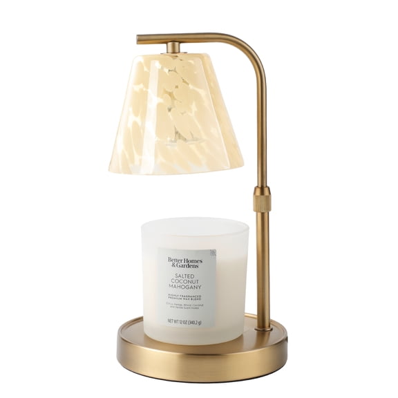 Better Homes & Gardens Dark Tortoise Wax Cube & Candle Warmer with Adjustable Height, Timer & Dimmer