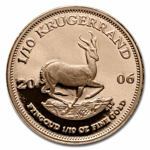 2006 South Africa 1/10 oz Proof Gold Krugerrand (w/ Box & COA)